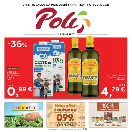 OFFERTE VALIDE DA MERCOLEDÌ 1 A MARTEDÌ 14 OTTOBRE 2025