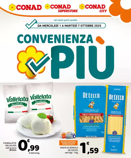 Volantino Conad a Refrancore | Convenienza Più | 2025-10-01T00:00:00.000Z - 2025-10-07T00:00:00.000Z