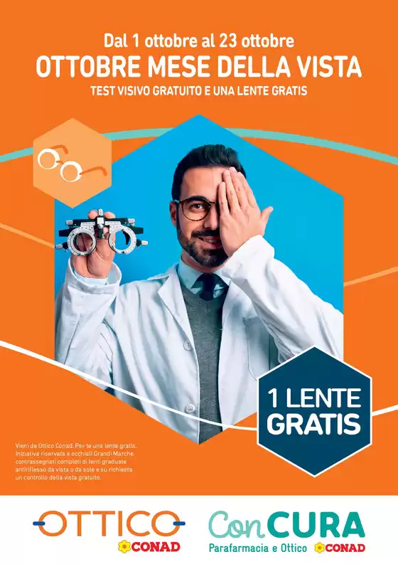 Volantino Parafarmacia Conad a Cremona | OTTOBRE MESE DELLA VISTA | 2025-10-01T00:00:00.000Z - 2025-10-23T00:00:00.000Z