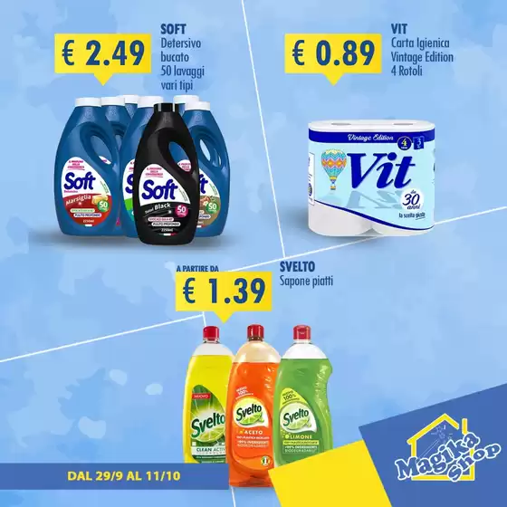 Offerte! Dal 29/9 al 10/9