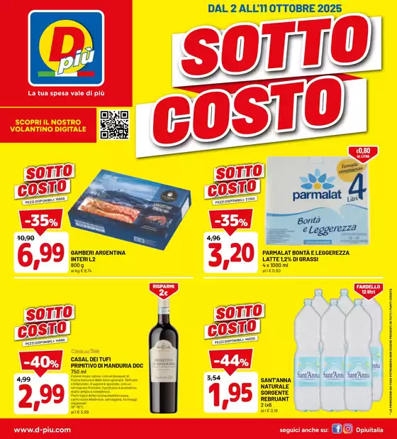 Volantino Dpiu | Sottocosto | 2025-10-02T00:00:00.000Z - 2025-10-11T00:00:00.000Z