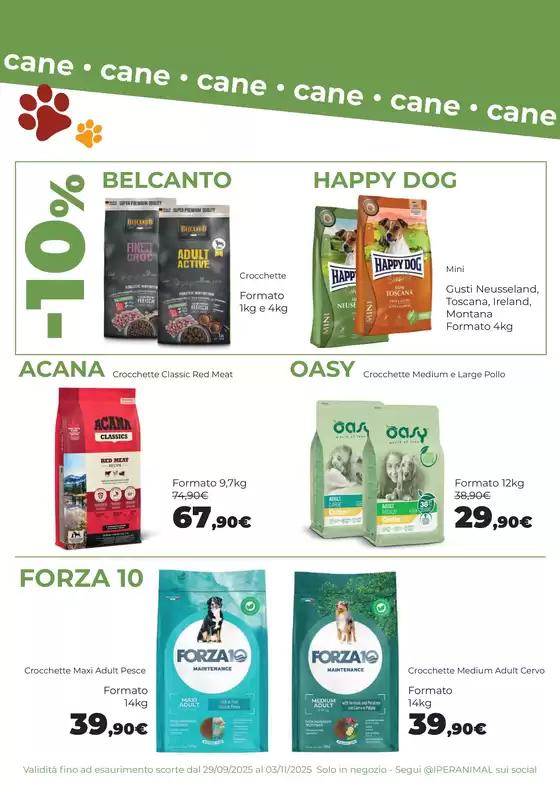 Promozioni valide fino al 03/11/2025