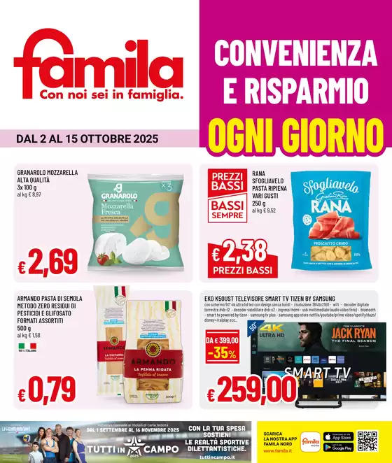 CONVENIENZA E RISPARMIO OGNI GIORNO