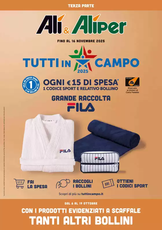 Volantino Alì e Alìper a Padova | Tutti in campo | 2025-10-06T00:00:00.000Z - 2025-10-19T00:00:00.000Z