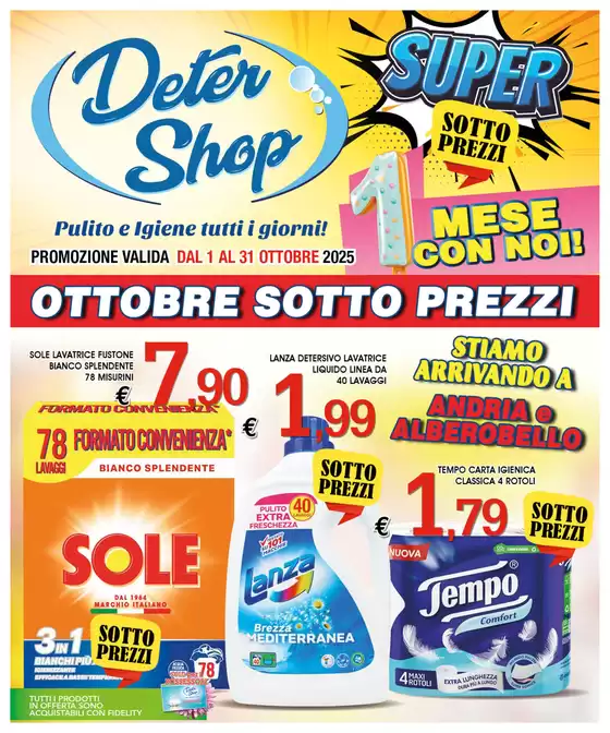 Ottobre sotto prezzi