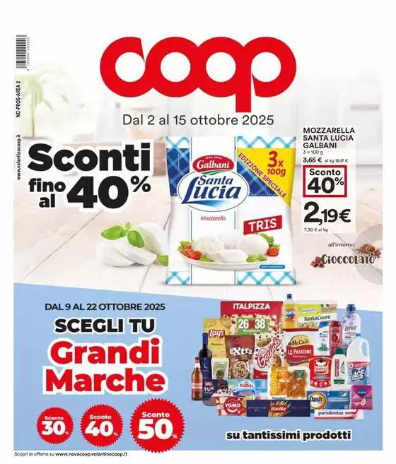 Sconti fino al 40%