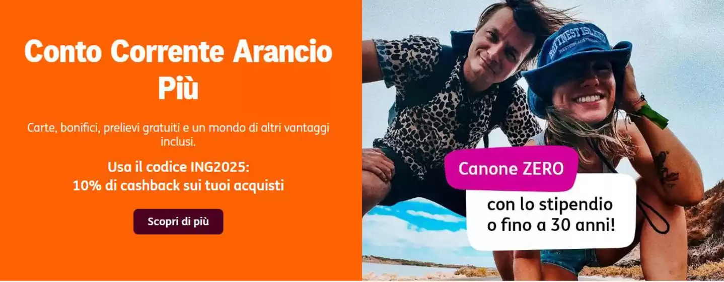 Conto corrente Arancioo piu
