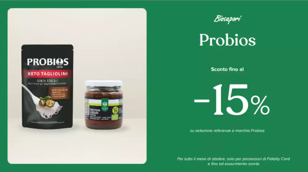 PROMOZIONE PROBIOS OTTOBRE 2025