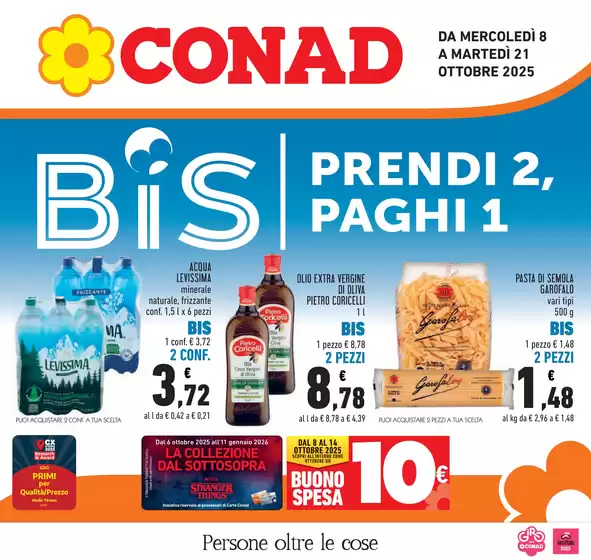 Volantino Conad a Brogliano | Prendi 2, paghi 1 | 2025-10-08T00:00:00.000Z - 2025-10-21T00:00:00.000Z