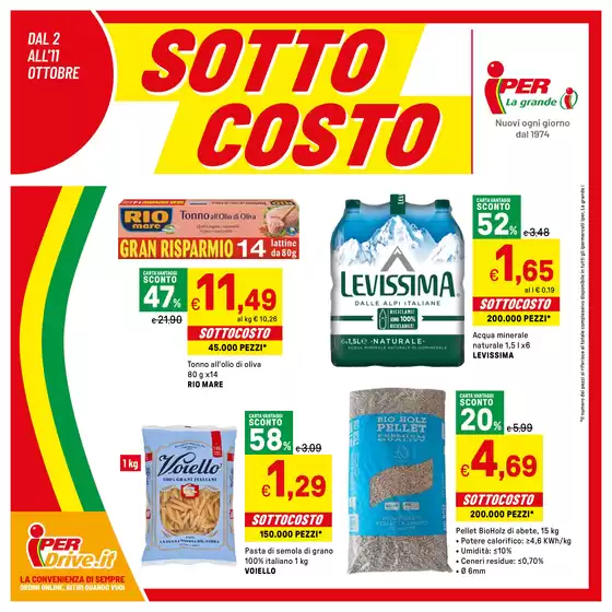 Volantino Iper La grande i a Macugnaga | Sottocosto | 2025-10-01T00:00:00.000Z - 2025-10-11T00:00:00.000Z