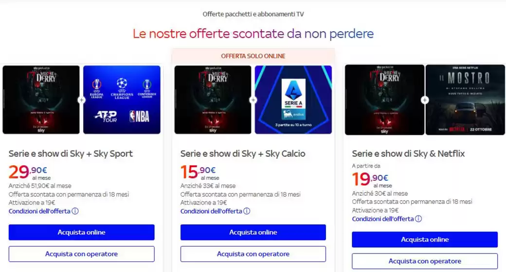 Volantino Sky a Pozzuoli | Le nostre offerte scontate da non perdere | 2025-10-01T00:00:00.000Z - 2025-10-31T00:00:00.000Z