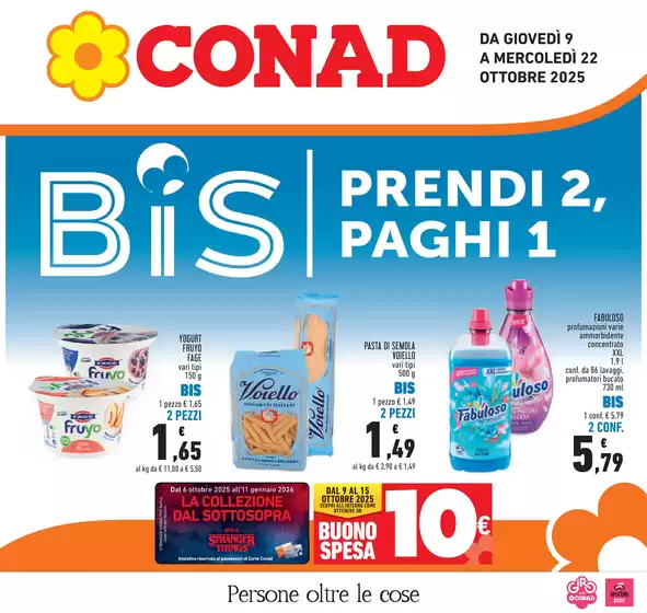 Volantino Conad a Bastiglia | BIS prendi 2, paghi 1 | 2025-10-09T00:00:00.000Z - 2025-10-22T00:00:00.000Z