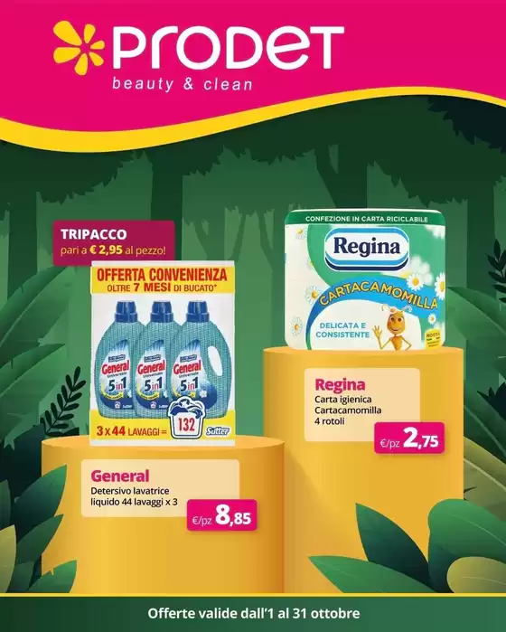 Offerte valide dall'1 al 31 ottobre 