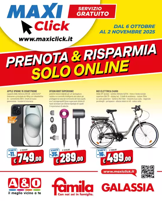 Volantino Famila | MaxiClick | 2025-10-06T00:00:00.000Z - 2025-11-02T00:00:00.000Z