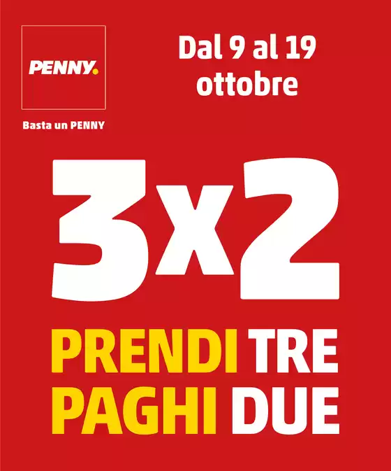 Volantino PENNY a Avigliana | Prendi 3 paghi 2 | 2025-10-09T00:00:00.000Z - 2025-10-19T00:00:00.000Z