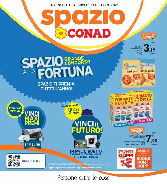 Volantino Spazio Conad | Grande Concorso Spazio alla Fortuna | 2025-10-10T00:00:00.000Z - 2025-10-23T00:00:00.000Z