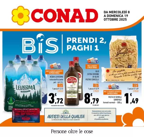 Volantino Conad a Sabaudia | Prendi 2, Paghi 1 | 2025-10-08T00:00:00.000Z - 2025-10-19T00:00:00.000Z