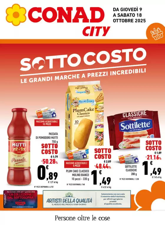 Volantino Conad City a Bobbio | Sottocosto | 2025-10-09T00:00:00.000Z - 2025-10-18T00:00:00.000Z