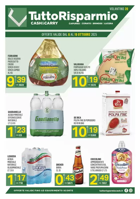Offerte valide dal 6 al 10 ottobre 2025