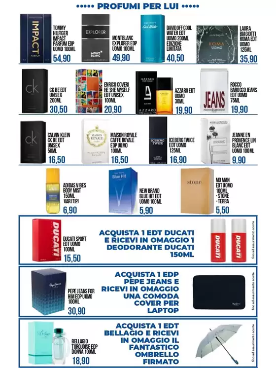 Promozione valida dal 4 al 26 ottobre 