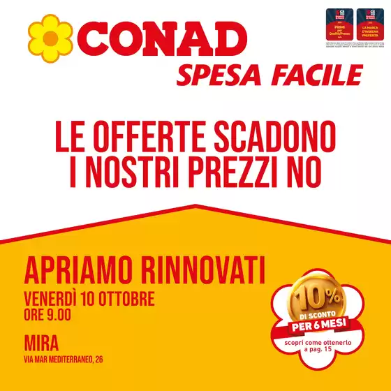 Volantino Spesa Facile a Quarto d'Altino | Apriamo Rinnovati a Mira dal 10 ottobre | 2025-10-10T00:00:00.000Z - 2025-10-31T00:00:00.000Z