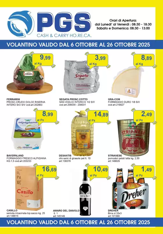 VOLANTINO VALIDO DAL 6 al 26 ottobre 2025