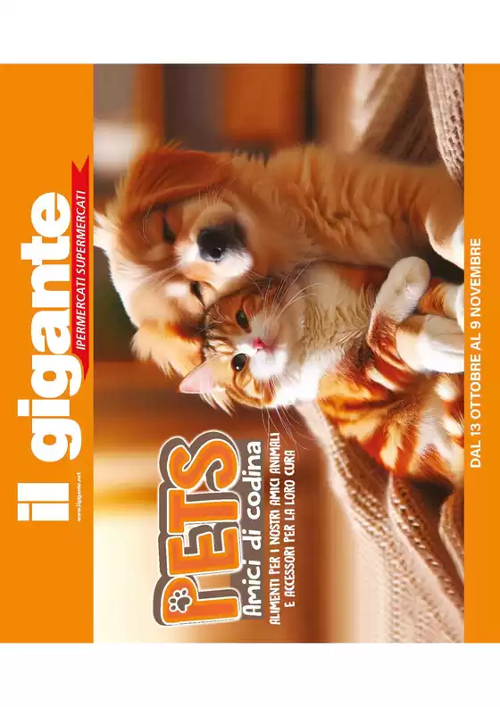 Volantino Il Gigante a Carasco | Animali di casa  | 2025-10-13T00:00:00.000Z - 2025-11-09T00:00:00.000Z