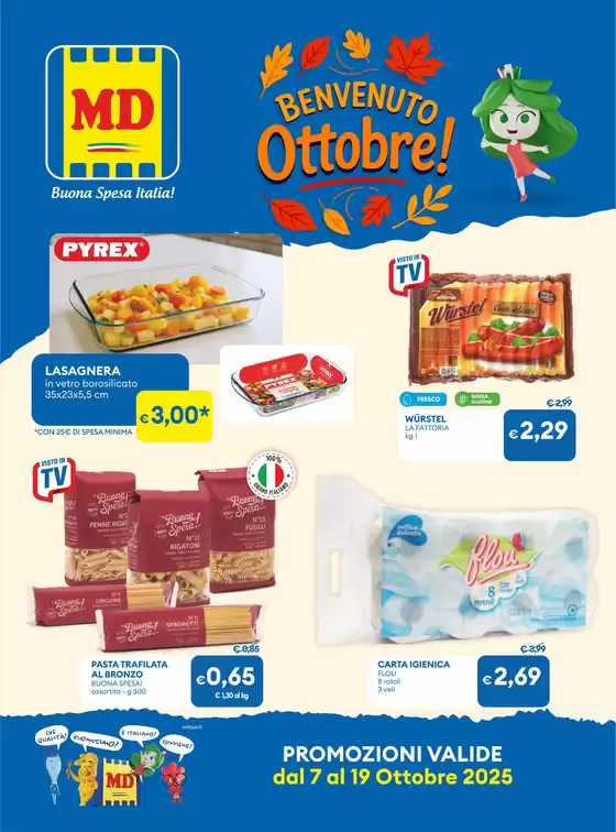 Volantino MD a Fossombrone | Benvenuto ottobre! | 2025-10-07T00:00:00.000Z - 2025-10-19T00:00:00.000Z