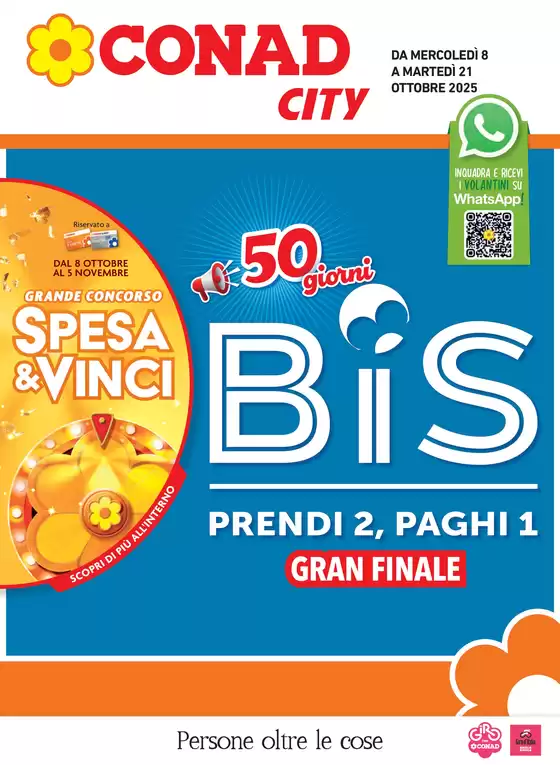 Volantino Conad City a Spinetoli | 50 giorni BIS | 2025-10-08T00:00:00.000Z - 2025-10-21T00:00:00.000Z