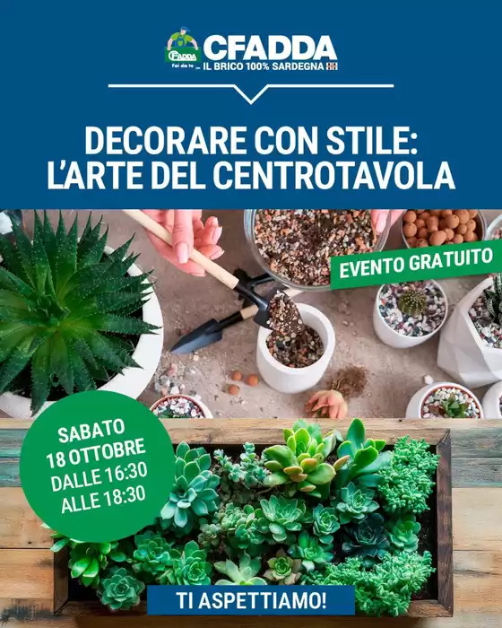 Volantino CFadda a L'Aquila | Evento Gratuito | 2025-10-07T00:00:00.000Z - 2025-10-18T00:00:00.000Z