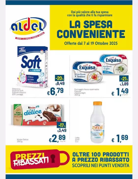 Volantino Aldel Discount a L'Aquila | La spesa conveniente | 2025-10-07T00:00:00.000Z - 2025-10-19T00:00:00.000Z