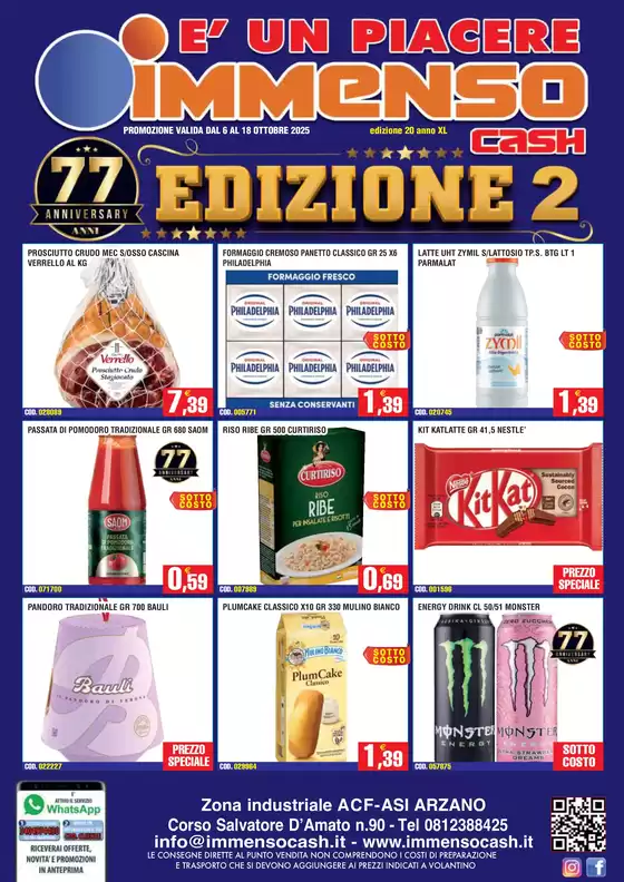 Promozione dal 6 al 18 ottobre 2025