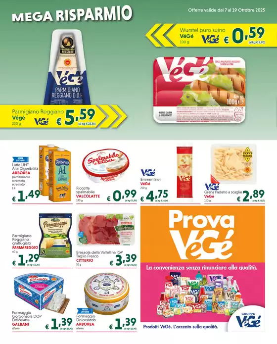 Offerte valide dal 7 al 19 Ottobre 2025