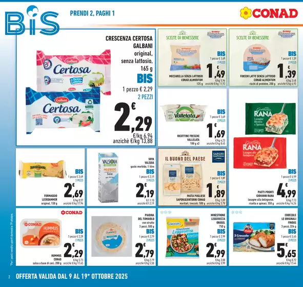 BIS prendi 2, paghi 1 