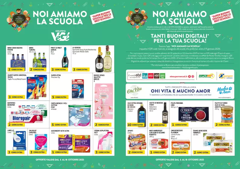 OFFERTE VALIDE DAL 6 AL 18 OTTOBRE 2025