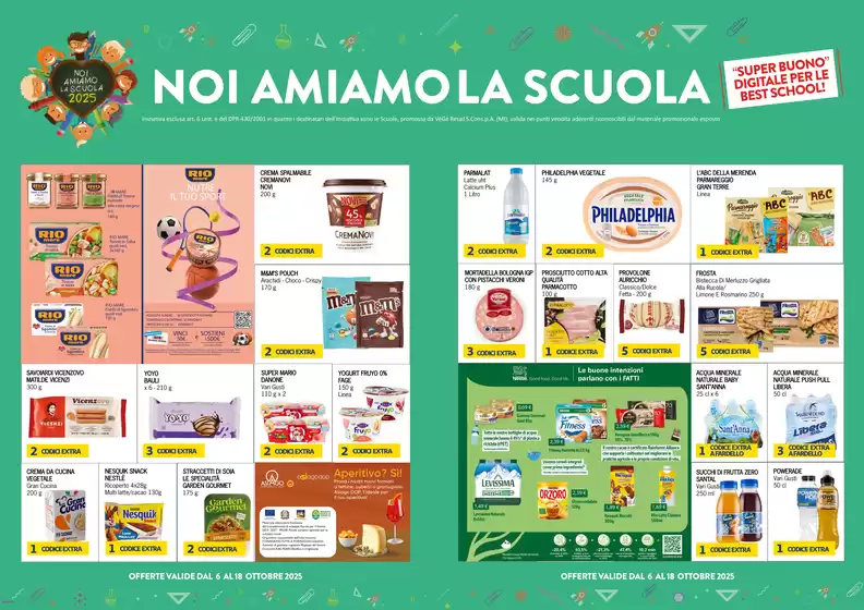 OFFERTE VALIDE DAL 6 AL 18 OTTOBRE 2025