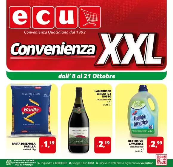 Volantino Ecu a L'Aquila | Convenienza XXL | 2025-10-08T00:00:00.000Z - 2025-10-21T00:00:00.000Z