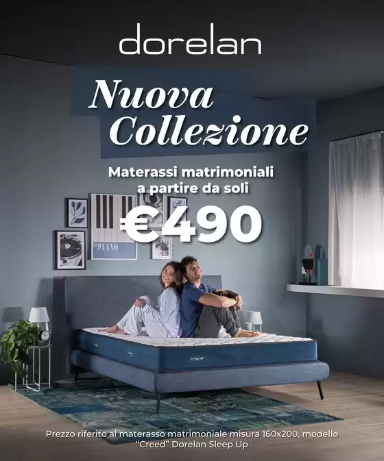 Volantino Dorelan a Giussano | Nuova Collezione Materassi Matrimoniali | 2025-10-09T00:00:00.000Z - 2025-11-09T00:00:00.000Z