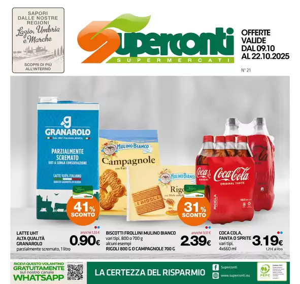 OFFERTE VALIDE DAL 09.10 AL 22.10.2025 