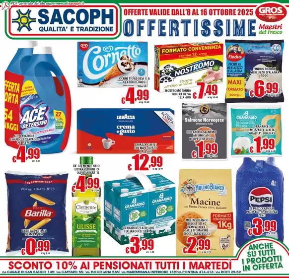 Volantino Sacoph a Montelupo Fiorentino | Offertissime | 2025-10-08T00:00:00.000Z - 2025-10-16T00:00:00.000Z