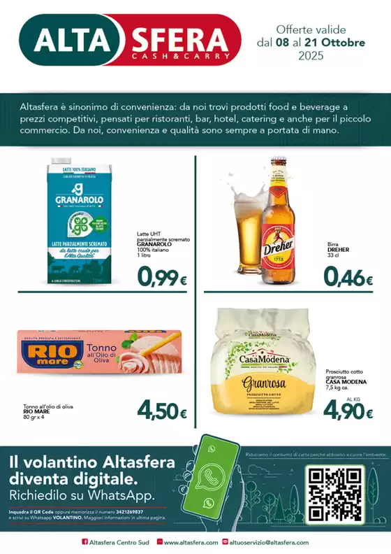 Volantino Altasfera a Montelupo Fiorentino | Offerte valide dal 8 al 21 ottobre 2025 | 2025-10-08T00:00:00.000Z - 2025-10-21T00:00:00.000Z