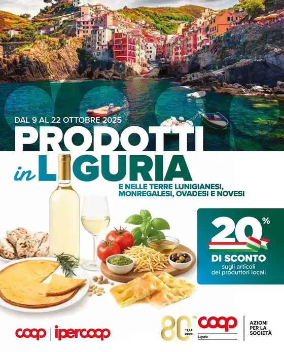 Volantino Ipercoop a Montelupo Fiorentino | Prodotti in Liguria | 2025-10-09T00:00:00.000Z - 2025-10-22T00:00:00.000Z