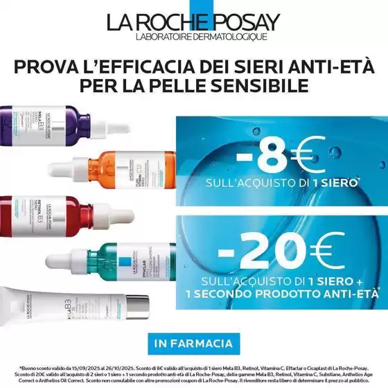 Volantino Farmacia Saggio a Giussano | Prova l'effocacoa dei sieri anti-eta per la pelle sensibile | 2025-10-08T00:00:00.000Z - 2025-10-26T00:00:00.000Z