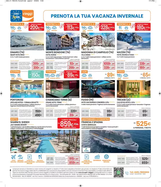 Volantino Eurospin Viaggi a Trezzo sull'Adda | PRENOTA LA TUA VACANZA INVERNALE | 2025-10-07T00:00:00.000Z - 2025-10-31T00:00:00.000Z