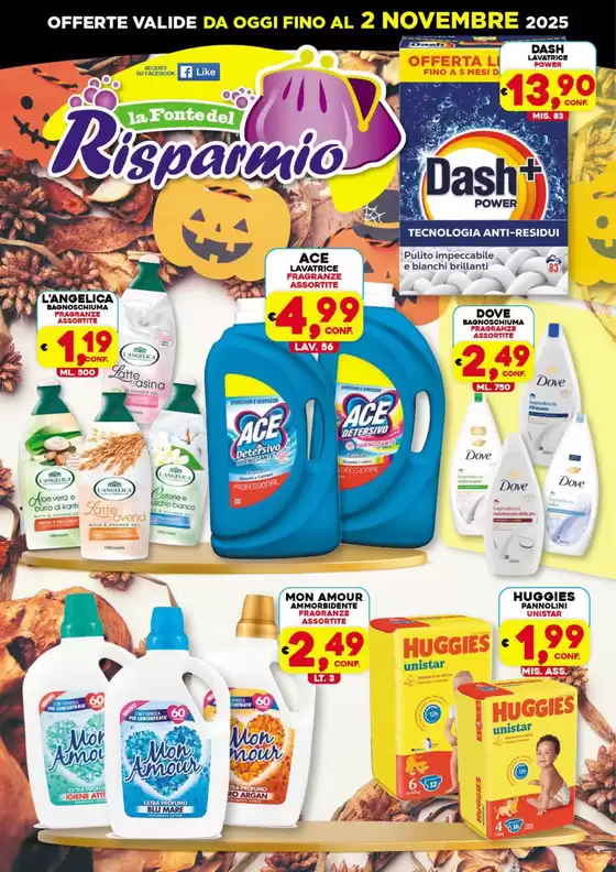 Volantino La Fonte del Risparmio a Praia a Mare | Offerte valide da oggi fino al 2 novembre | 2025-10-08T00:00:00.000Z - 2025-11-02T00:00:00.000Z