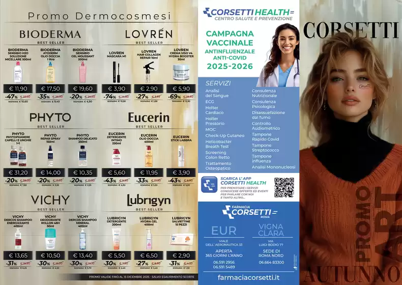 Volantino Farmacia Corsetti a Giussano | Promo Dermocosmesi | 2025-10-08T00:00:00.000Z - 2025-12-15T00:00:00.000Z