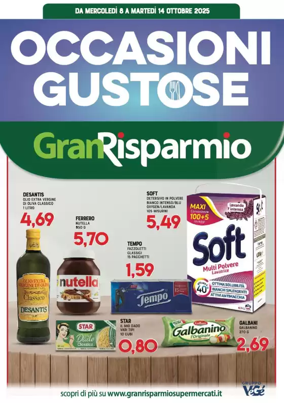 Volantino Gran Risparmio a Montelupo Fiorentino | Occasioni gustose | 2025-10-08T00:00:00.000Z - 2025-10-14T00:00:00.000Z