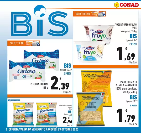 BIS, PRENDI 2 PAGHI 1