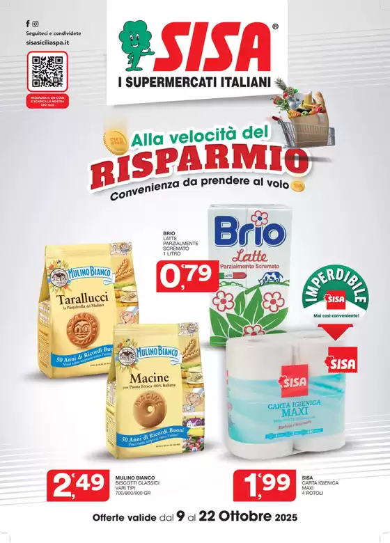 Volantino Sisa a Marano Vicentino | Alla velocita del Risparmio | 2025-10-09T00:00:00.000Z - 2025-10-22T00:00:00.000Z