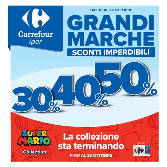 Volantino Carrefour Ipermercati | Grandi marche sconti imperdibili | 2025-10-10T00:00:00.000Z - 2025-11-22T00:00:00.000Z